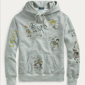 Polo Ralph Lauren Men's Grey Graphic PulloverszXXL